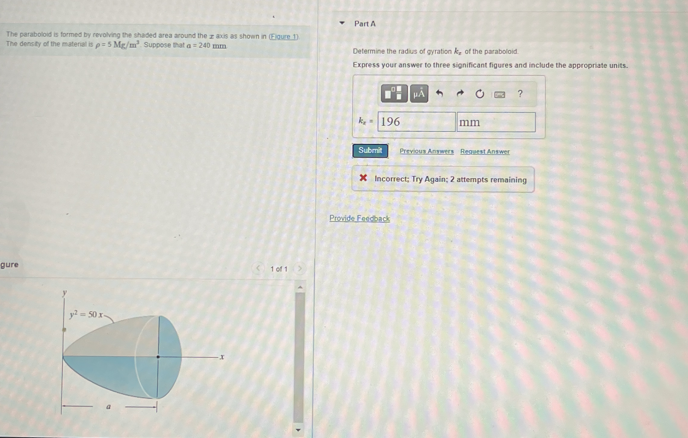 How to solve The paraboloid is formed by