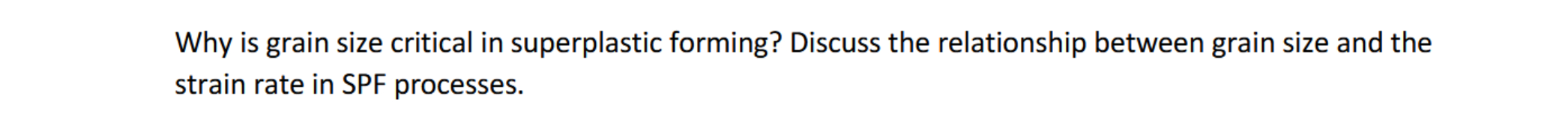 Why is grain size critical in superplastic