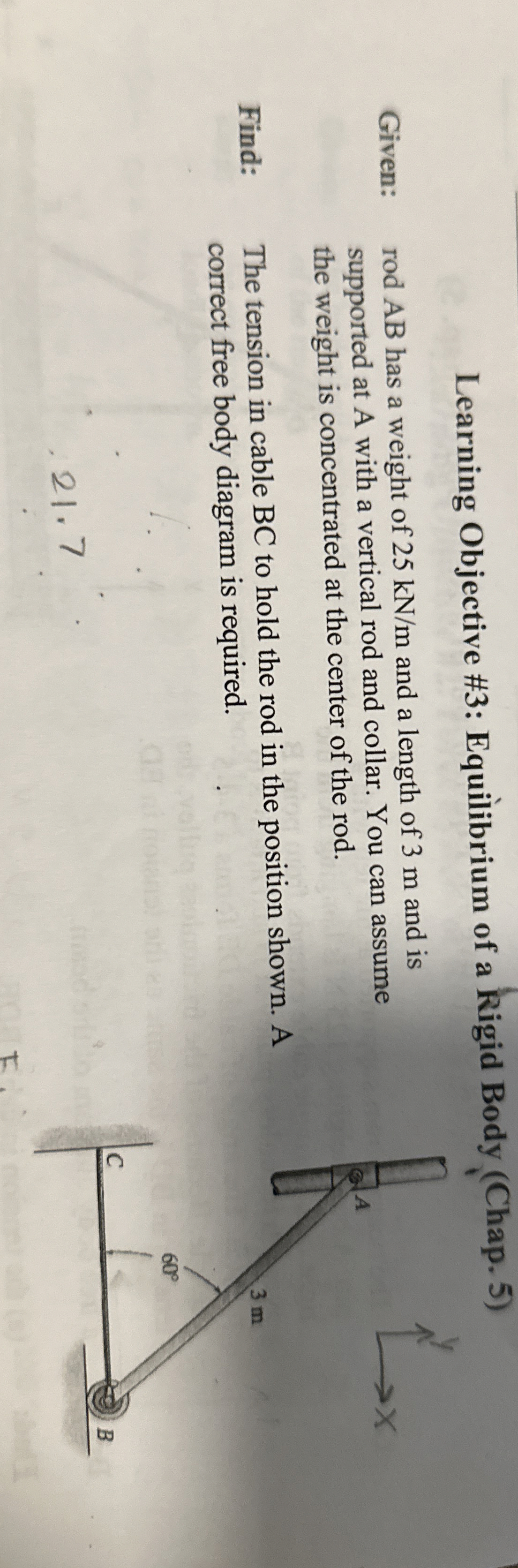Learning Objective # 3 : Equilibrium of a Rigid