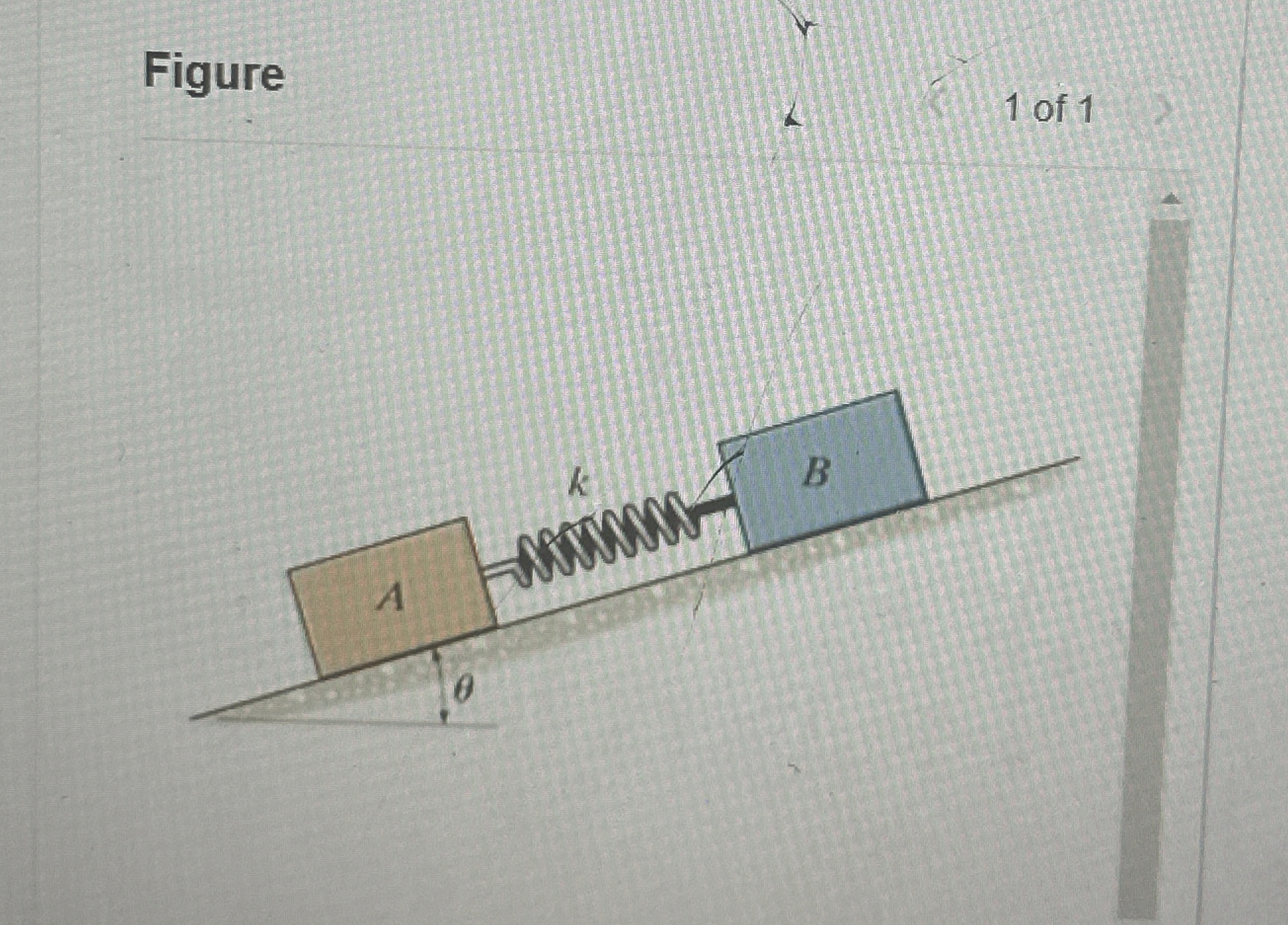 Two blocks A and B shown in figure 1 have a