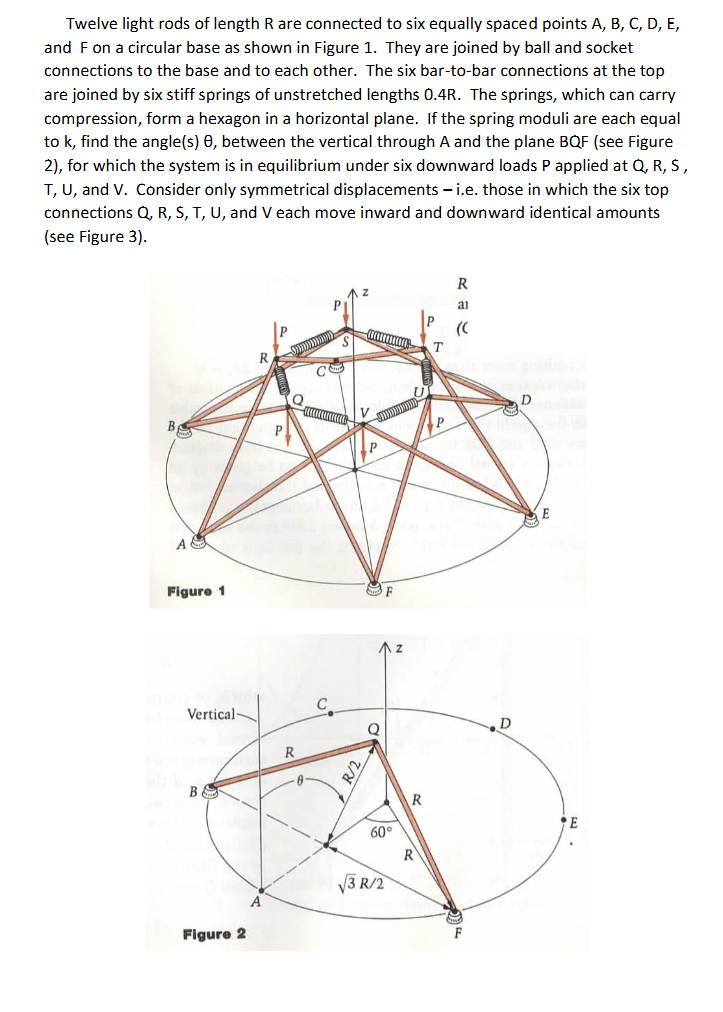 Twelve light rods of length \ ( R \ ) are