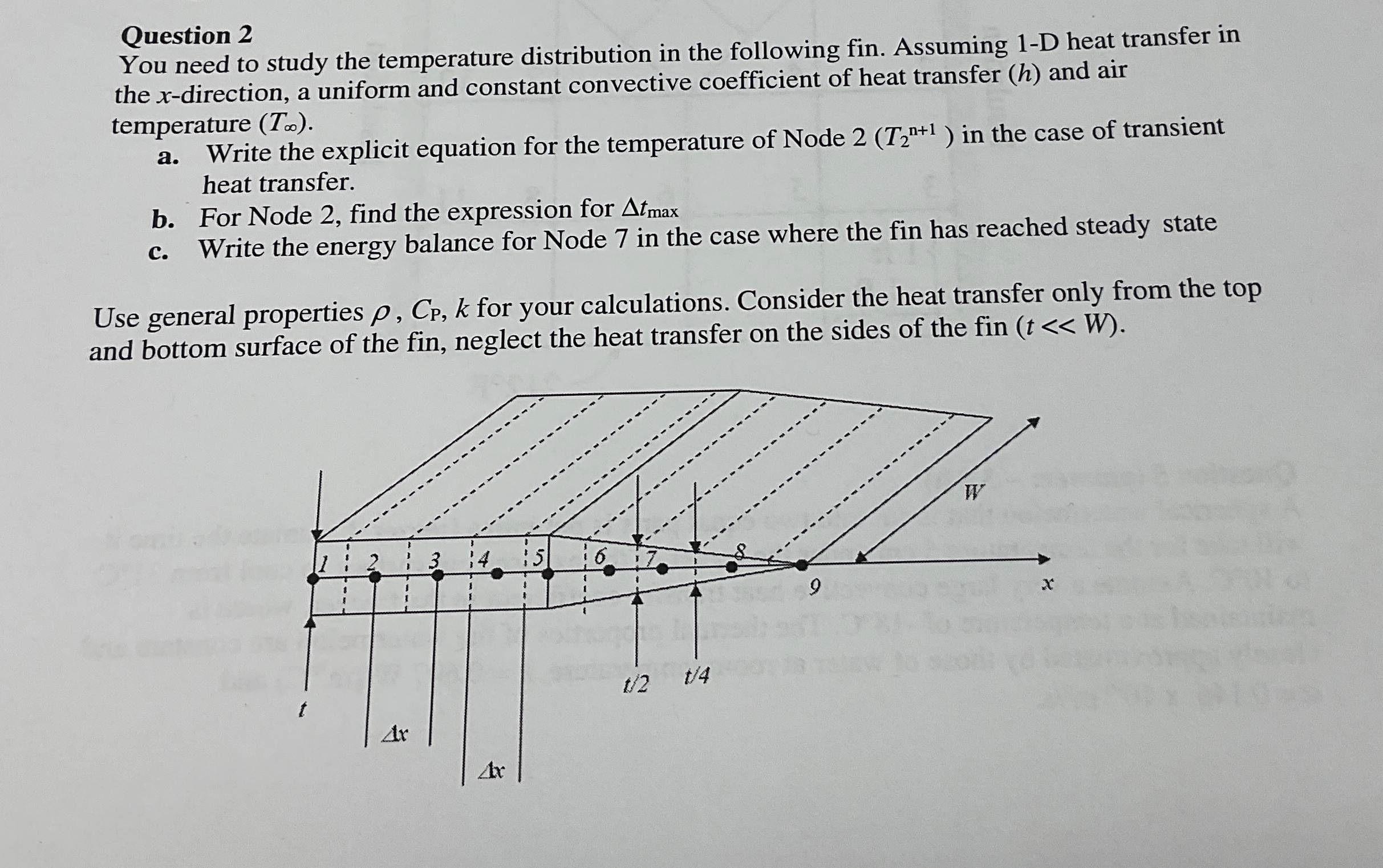 Question 2 You need to study the temperature