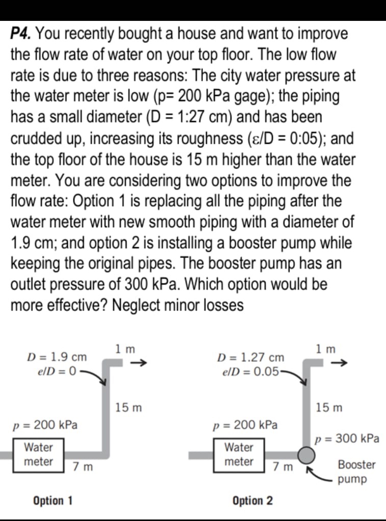 P 4 . You recently bought a house and want to