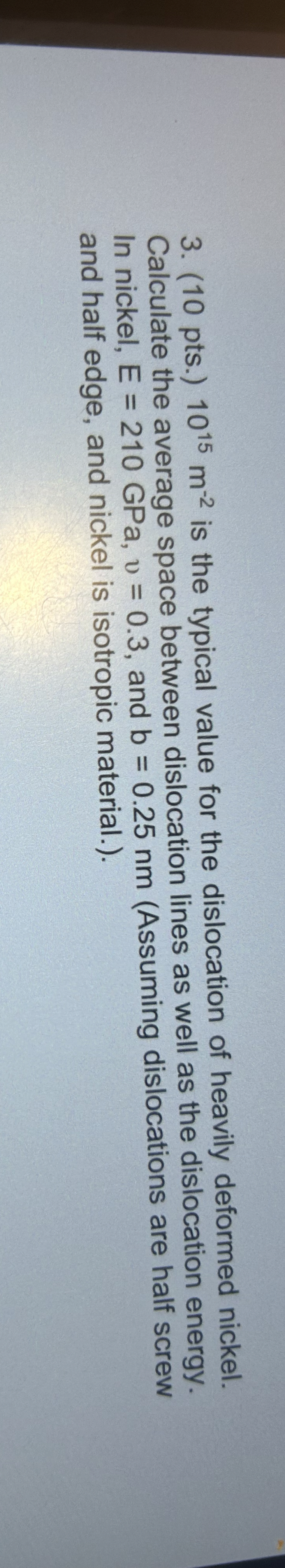 ( 1 0 pts . ) 1 0 1 5 m - 2 is the typical value