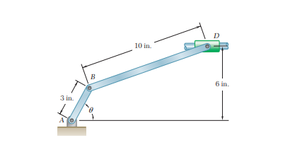 1 . If crank AB has a constant angular velocity