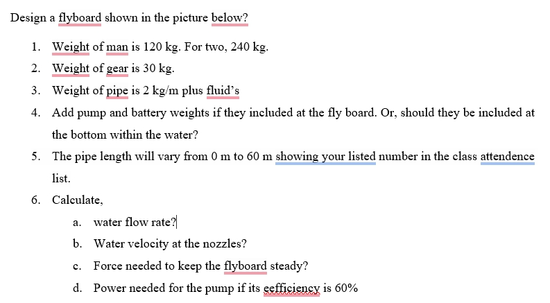 . . . i in bir rnek g s Design a flyboard shown
