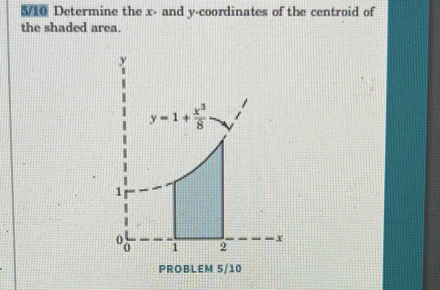 5 1 0 Determine the x and y - coordinates of the