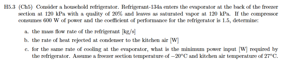H 5 . 3 ( Ch 5 ) Consider a household