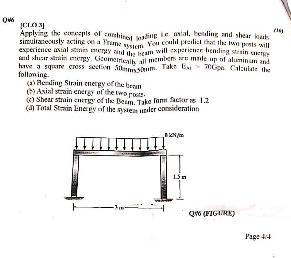 Q# 6 [ CLO 3 ] Applying the concepts of combined