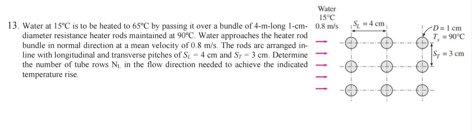 Water at 1 5 C is to be heated to 6 5 C by