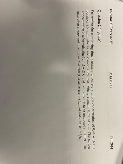 In - tutorial Exercise # 3 MIAE 2 2 1 Fall 2 0 2