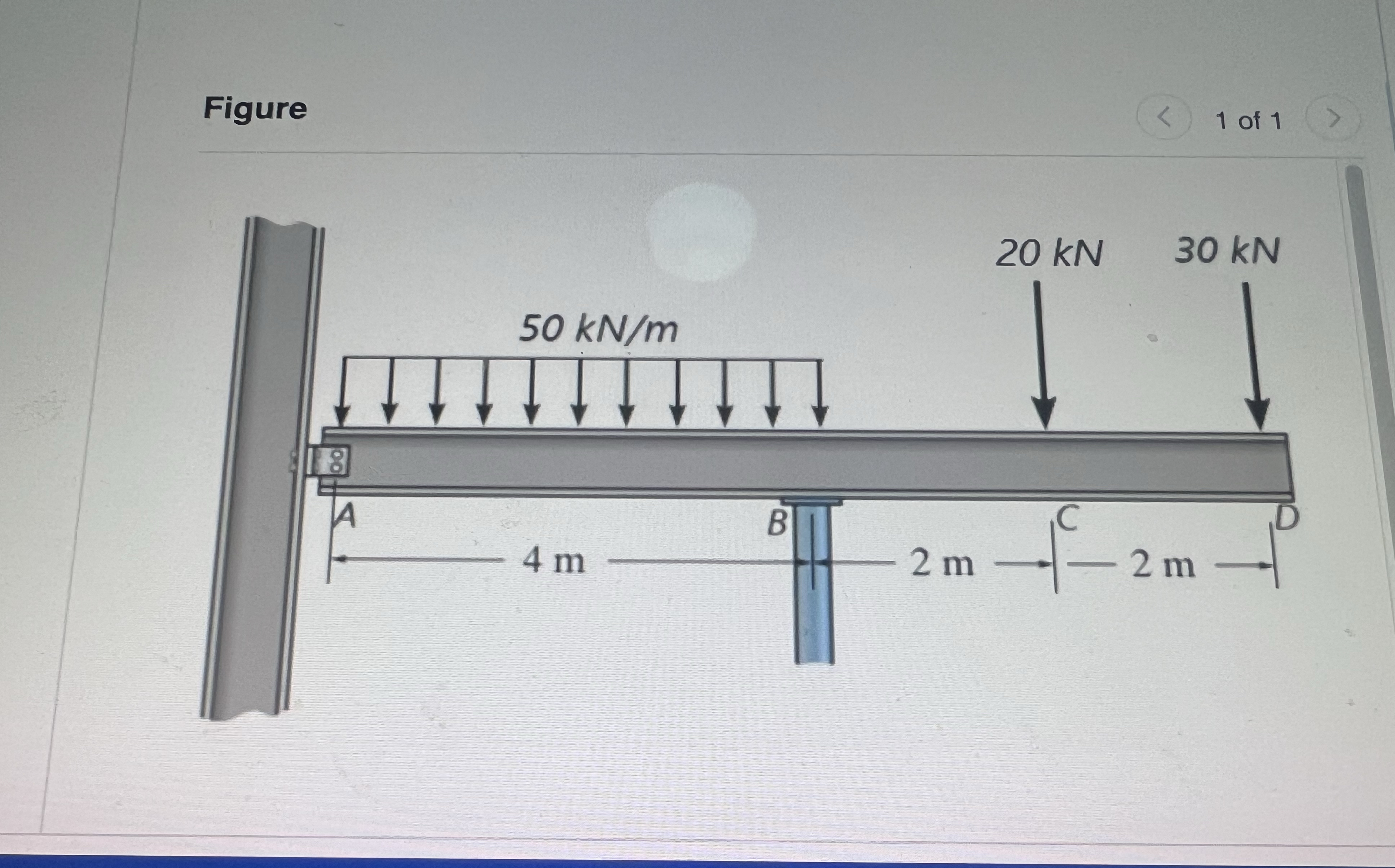 the beam is made from steel having an allowable