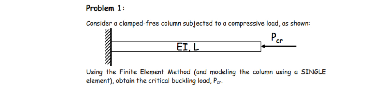 Answer using FEM and use stiffness matrix like K