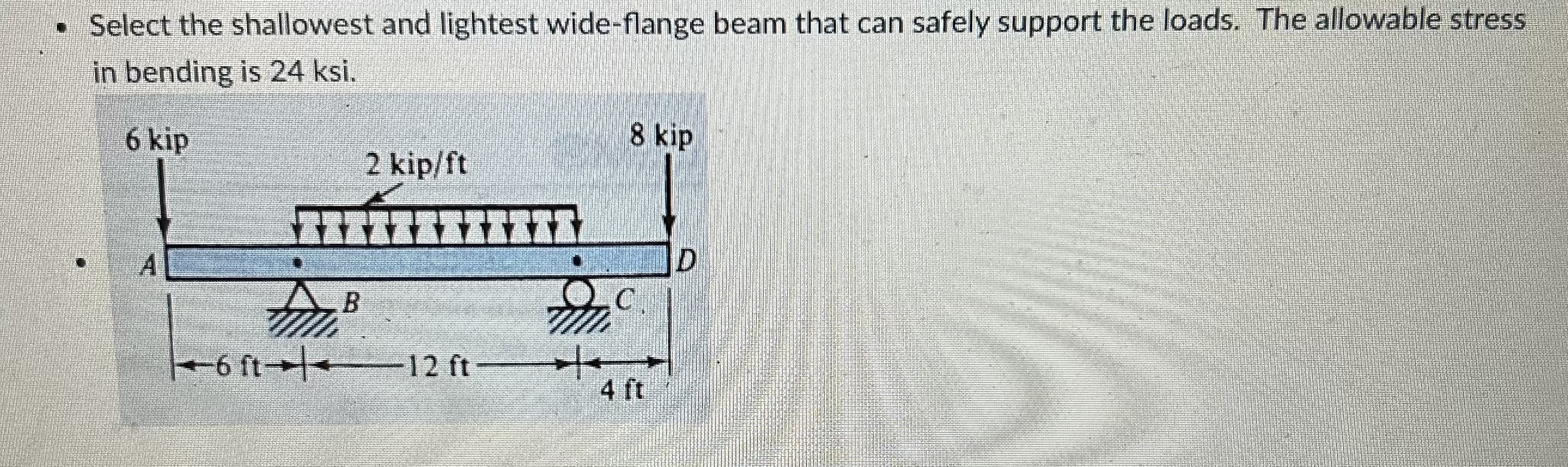 - Select the shallowest and lightest wide -