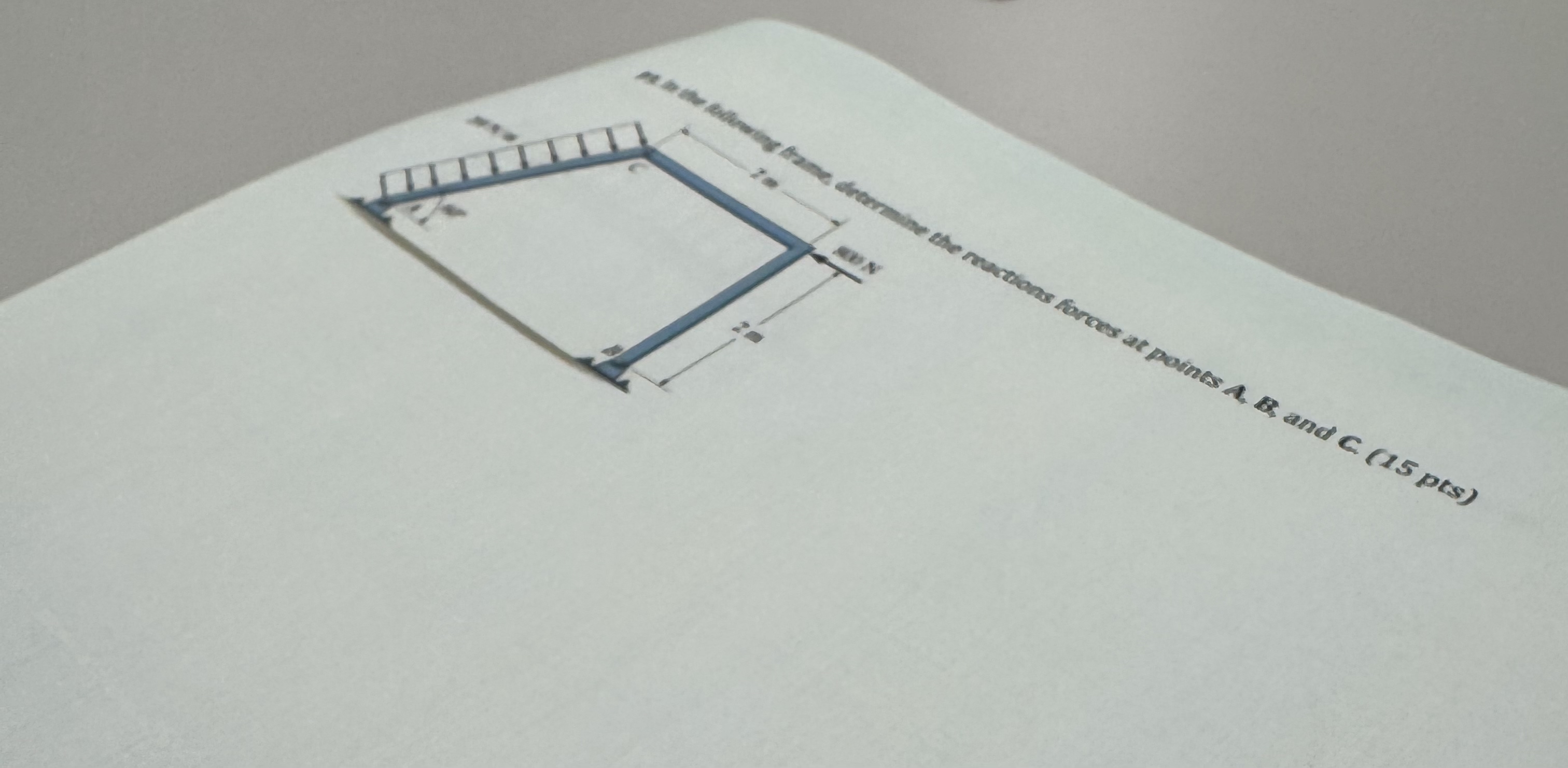 in the building frame determine the reactions