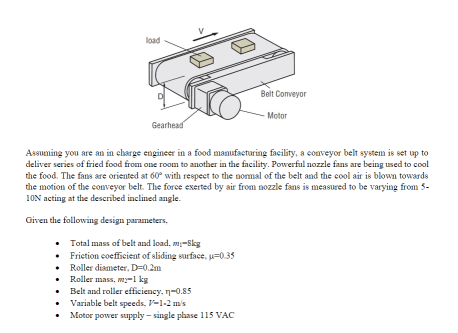 Assuming you are an in charge engineer in a food