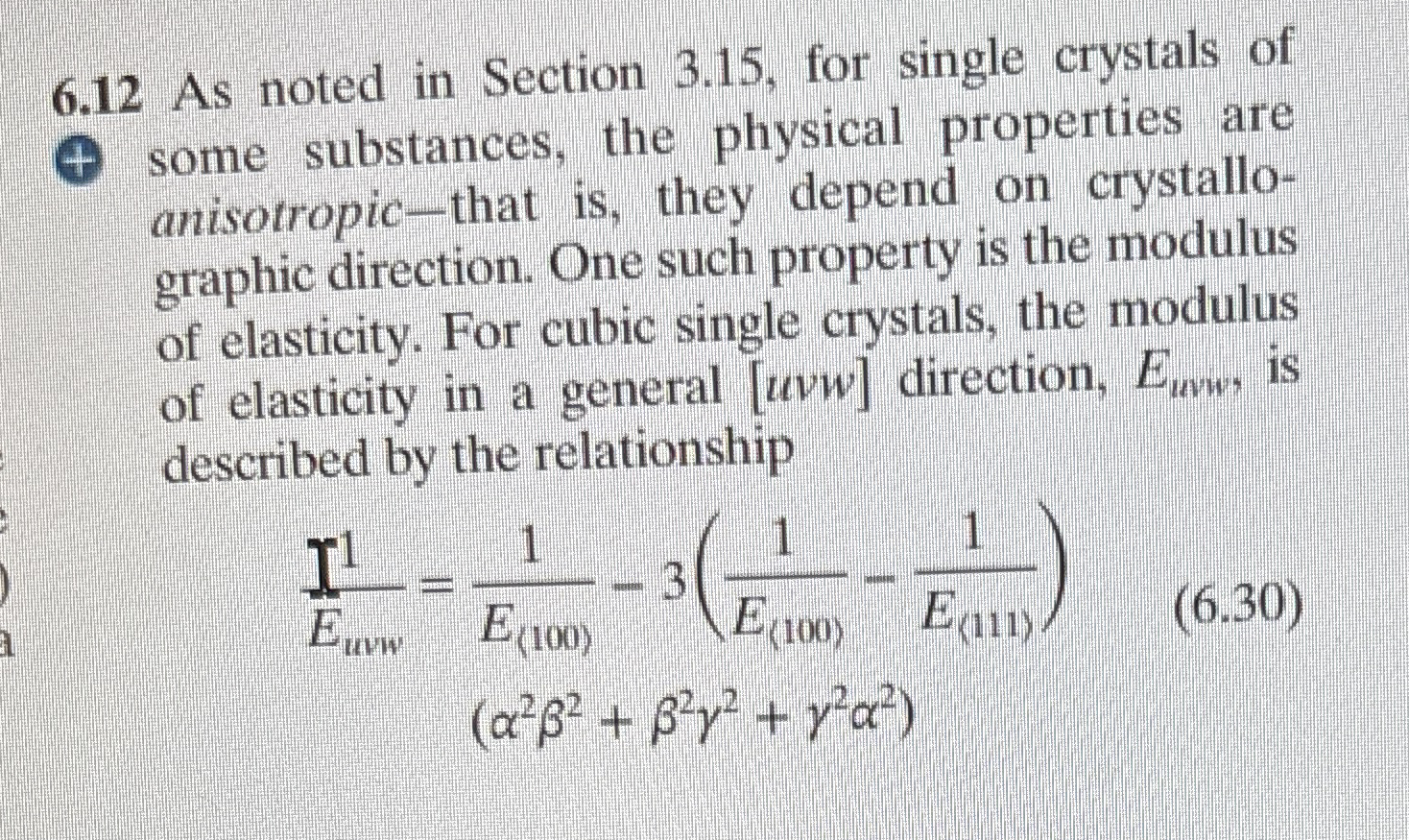 6 . 1 2 As noted in Section 3 . 1 5 , for single