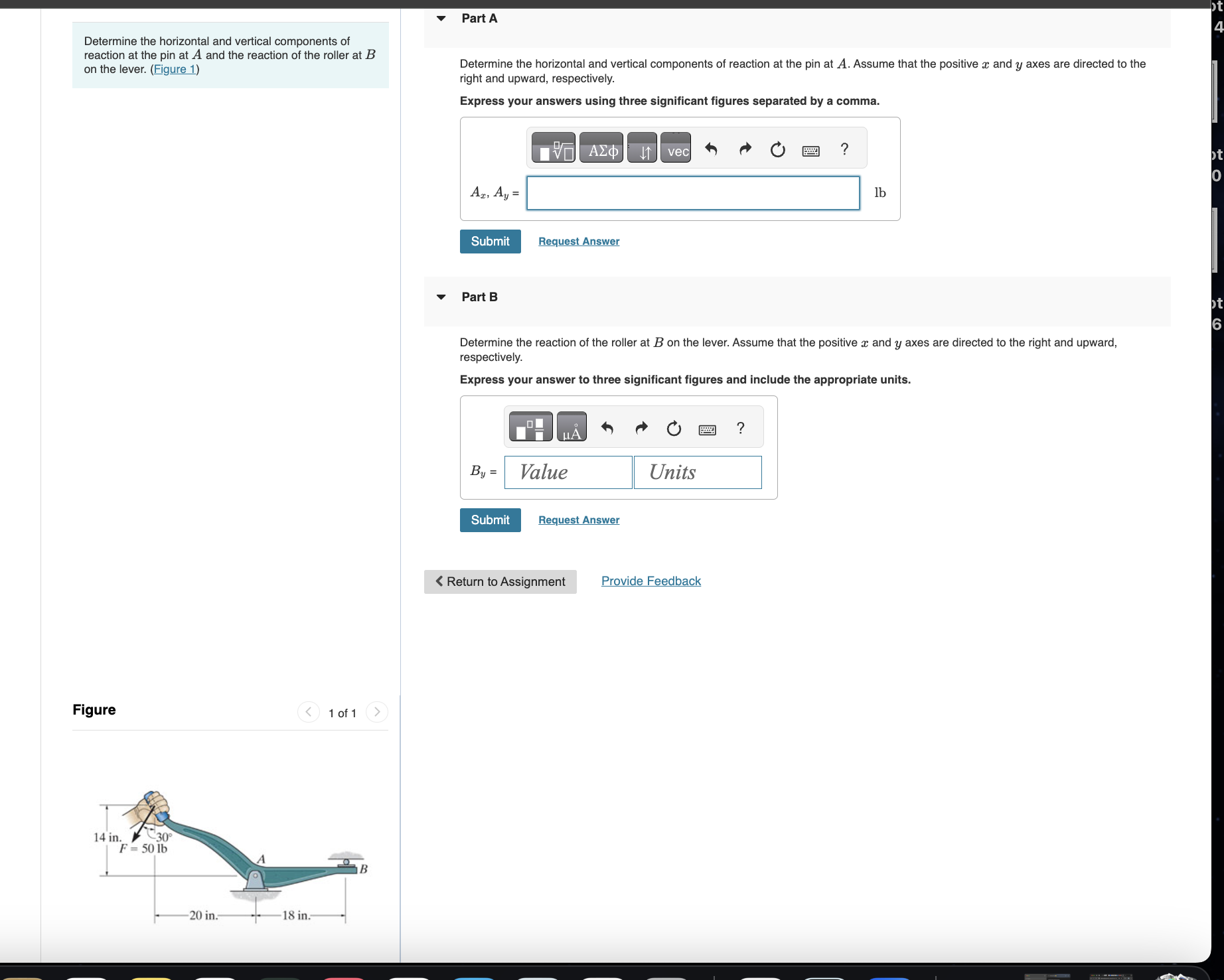 Determine the horizontal and vertical components