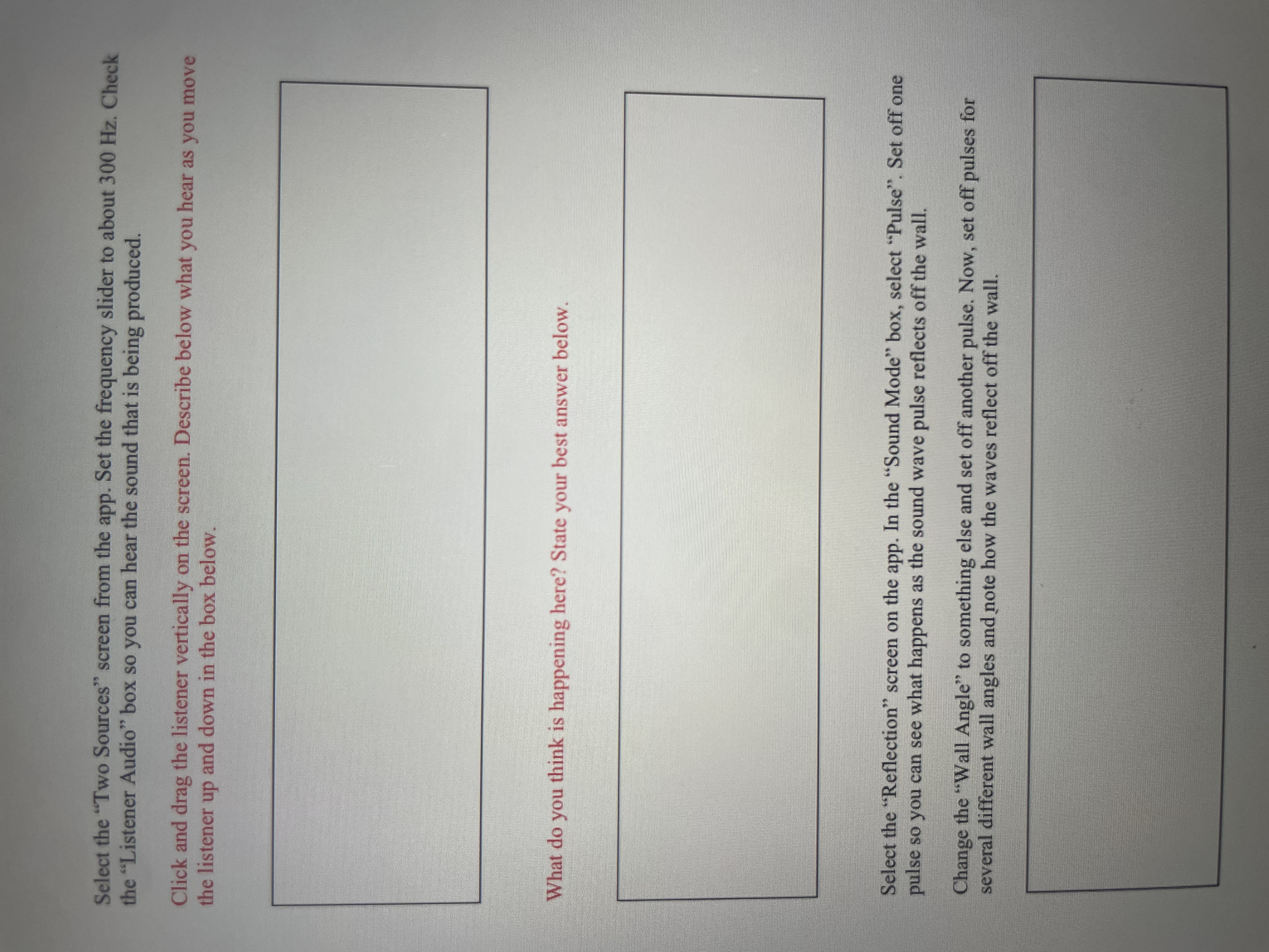 Select the "Two Sources" screen from the app. Set