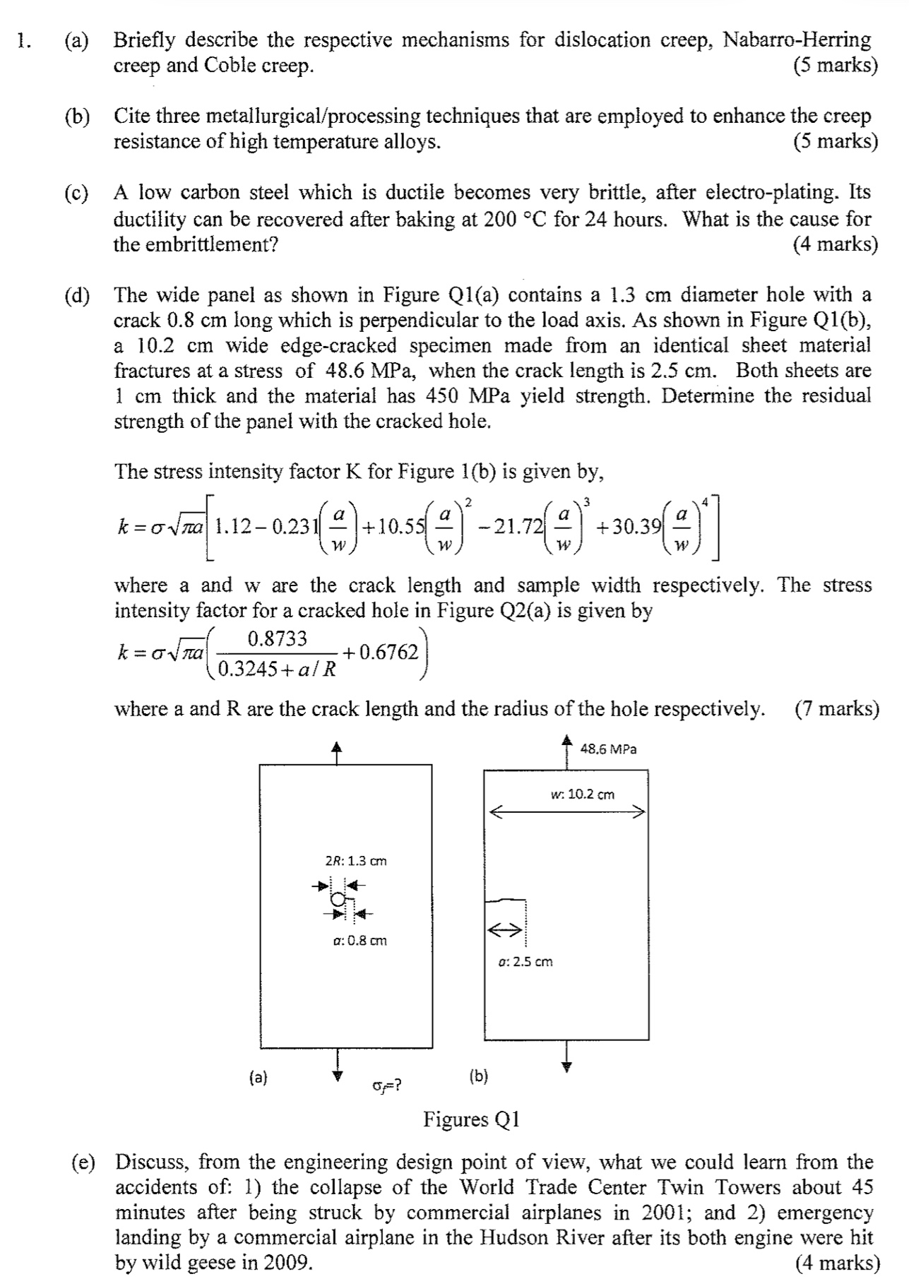 ( a ) Briefly describe the respective mechanisms