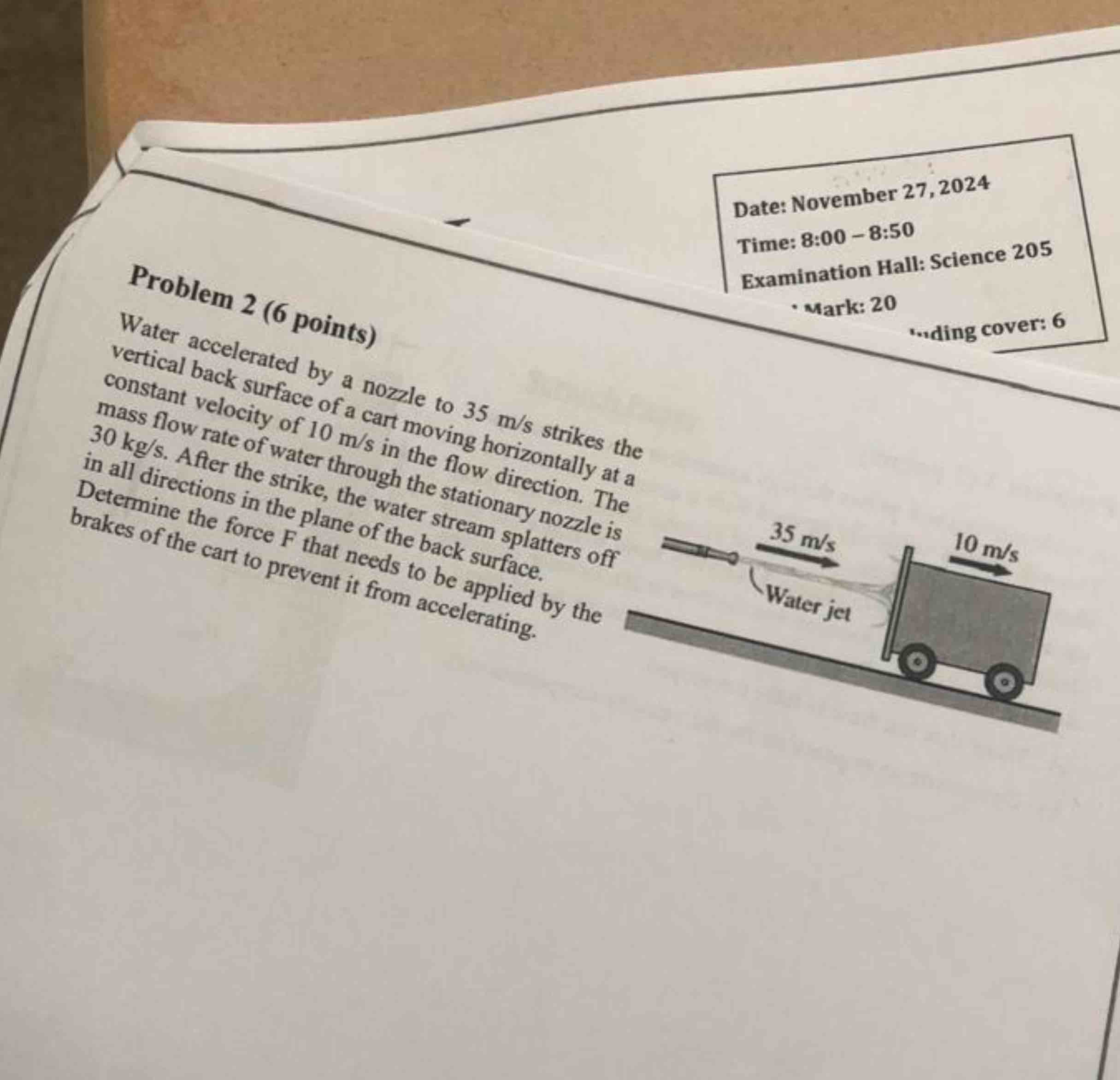 - Mark: 2 0 \ ( P _ { \ text { roblem } } 2 \ ) (