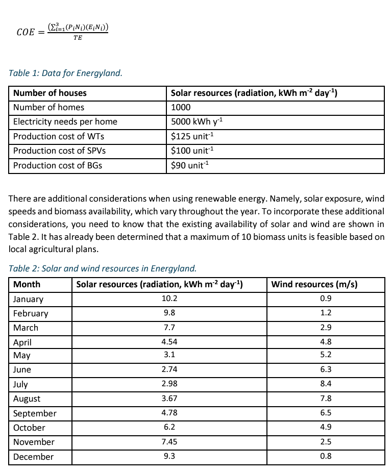 A new off - grid greenfield development including