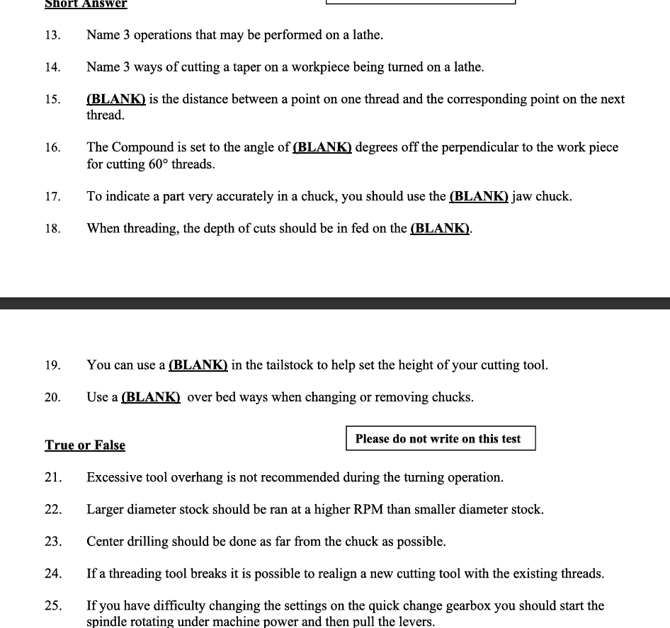 1 3 . Name 3 operations that may be performed on