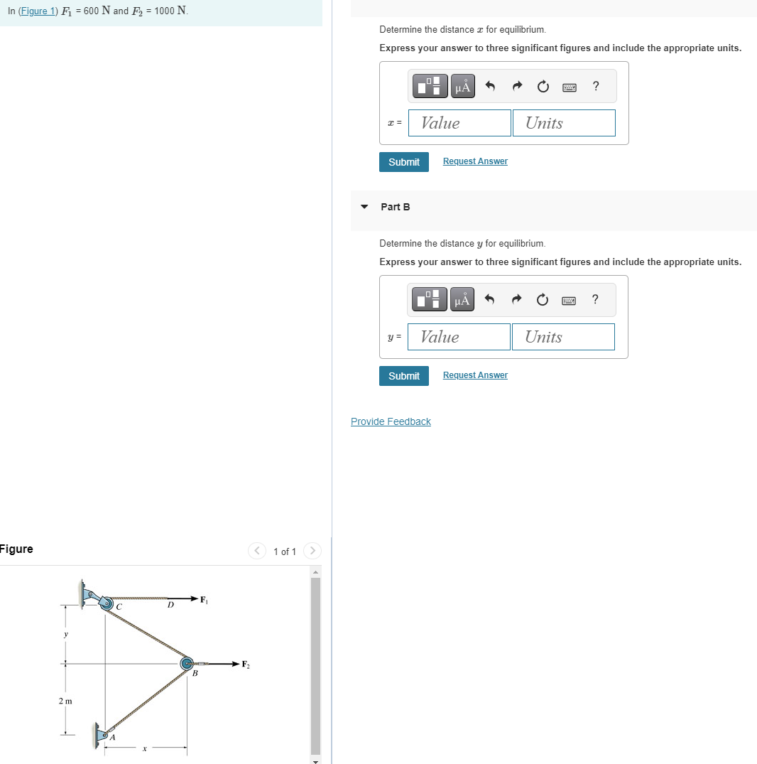 l n ( Figure 1 ) F _ 1 = 6 0 0 N and F _ 2 = 1 0
