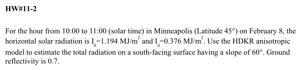 HW# 1 1 - 2 For the hour from 1 0 : 0 0 to 1 1 :