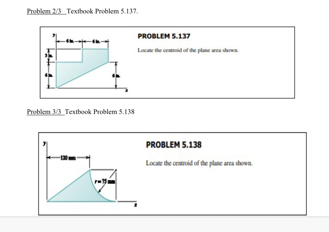 Problem 2 / 3 Textbook Problem 5 . 1 3 7 .