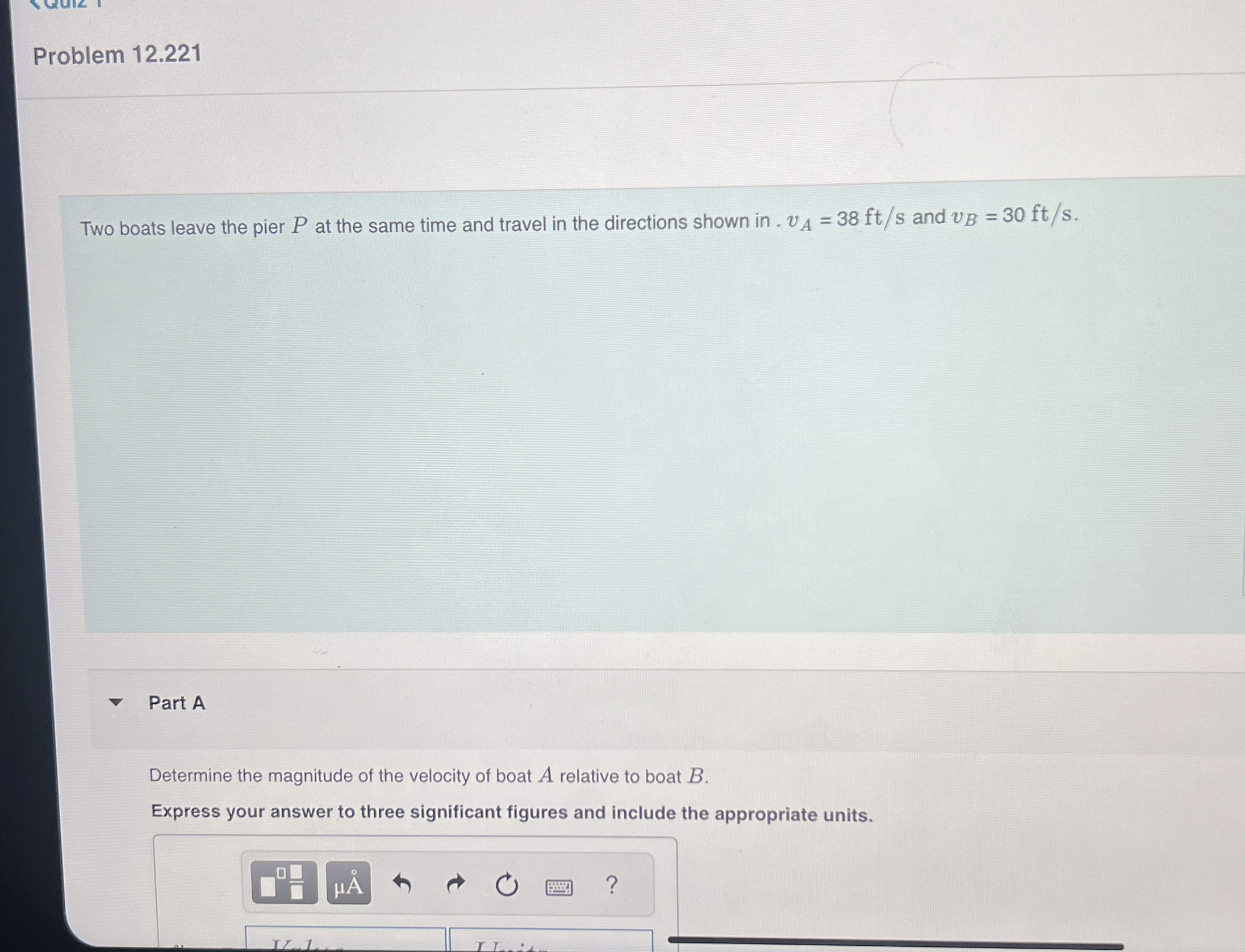 Problem 1 2 . 2 2 1 Two boats leave the pier P at