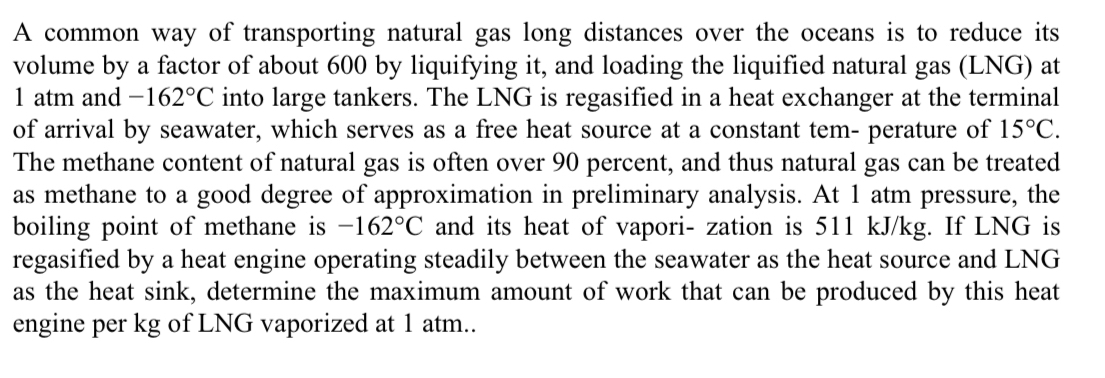 A common way of transporting natural gas long