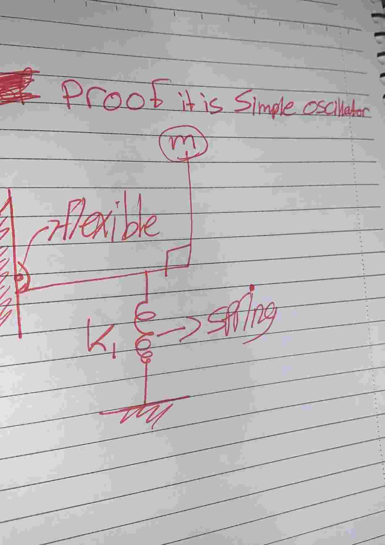 Proof it is Simple oscillator and show its