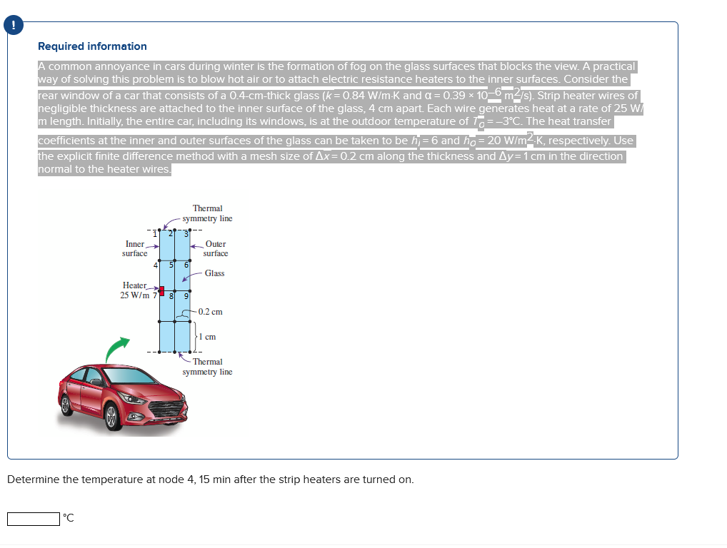 Required information A common annoyance in cars