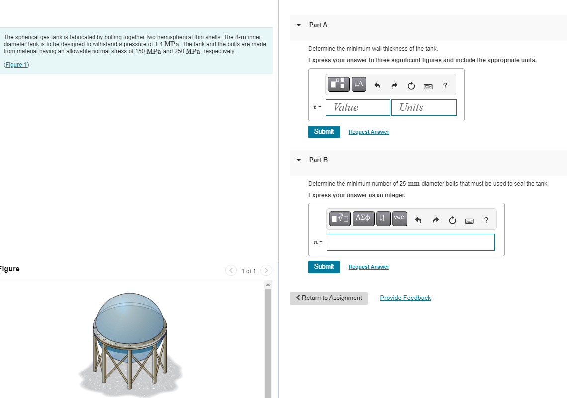The spherical gas tank is fabricated by bolting