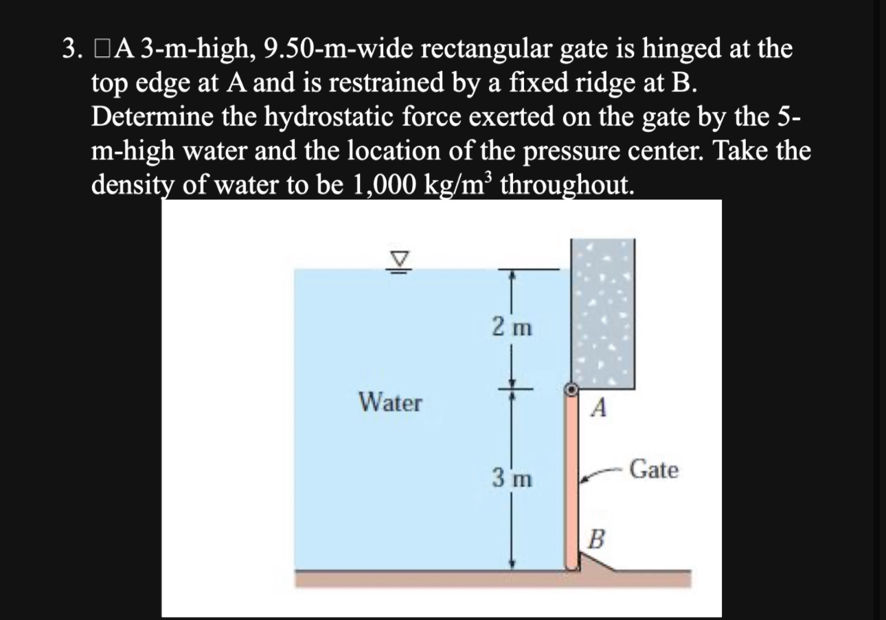 A 3 - m - high, 9 . 5 0 - m - wide rectangular