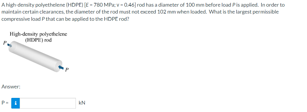 A high - density polyethelene ( H D P E ) [ E = 7