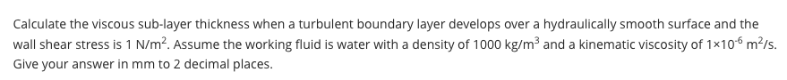 Fluid mechanics. I ' d like help in answering