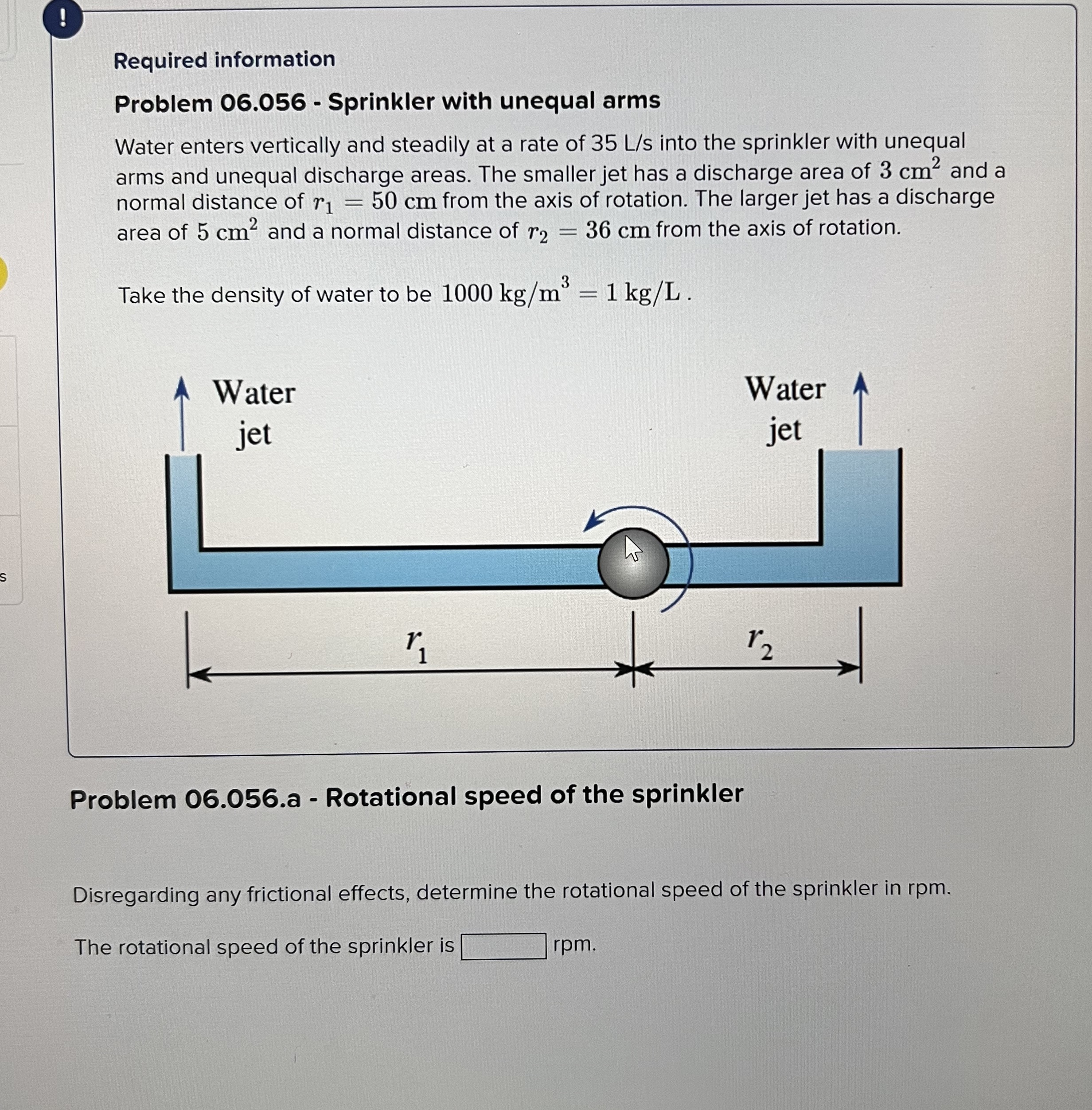 ! Required information Problem 0 6 . 0 5 6 -