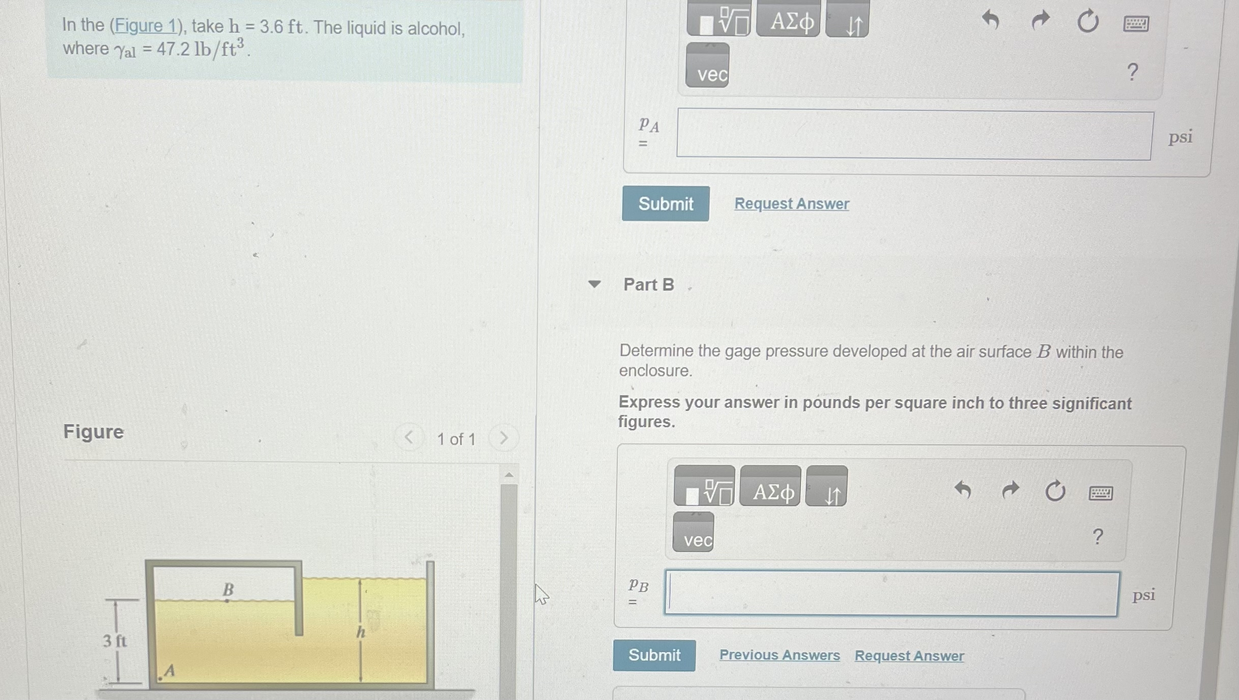 In the ( Figure 1 ) , take h = 3 . 6 f t . The