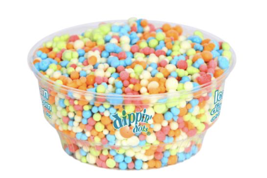 Dippin Dots ( see below ) are small ice cream