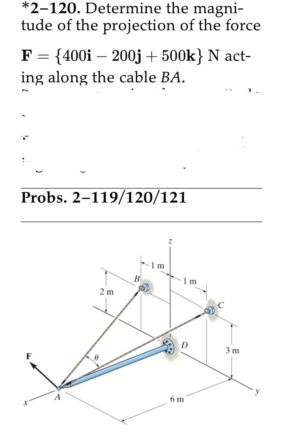 * 2 - 1 2 0 . Determine the magni - tude of the