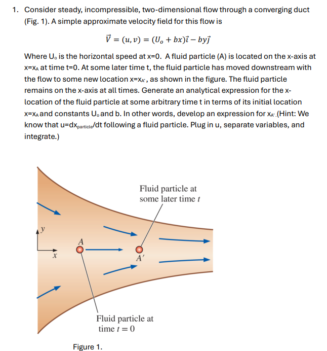 Consider steady, incompressible, two -