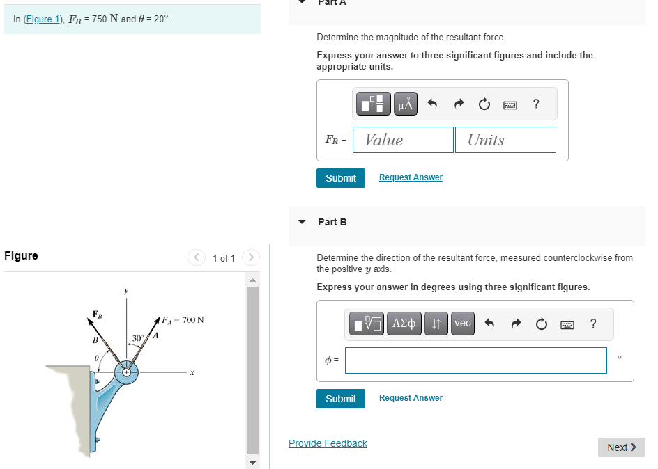l n ( Figure 1 ) , F B = 7 5 0 N and = 2 0 .