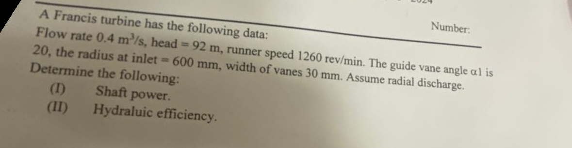 Number: the following data: 2 0 , the radius at