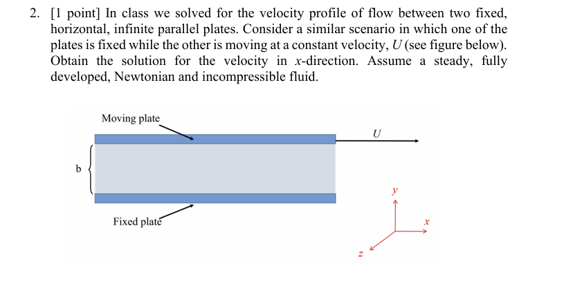 2 . [ 1 point ] In class we solved for the