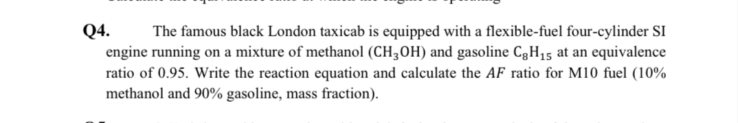 Q 4 . The famous black London taxicab is equipped