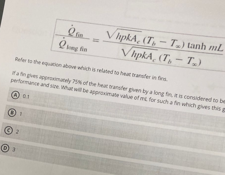 Q f i n Q l o n g f i n = h p k A c 2 ( T b - T )