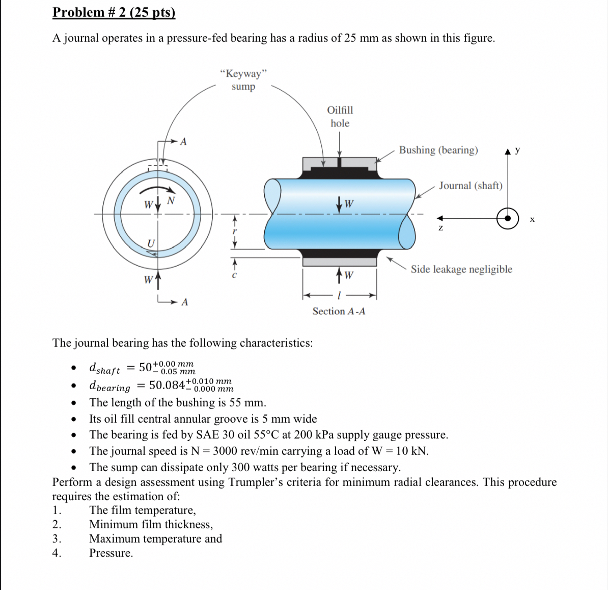Problem # 2 ( 2 5 pts ) A journal operates in a