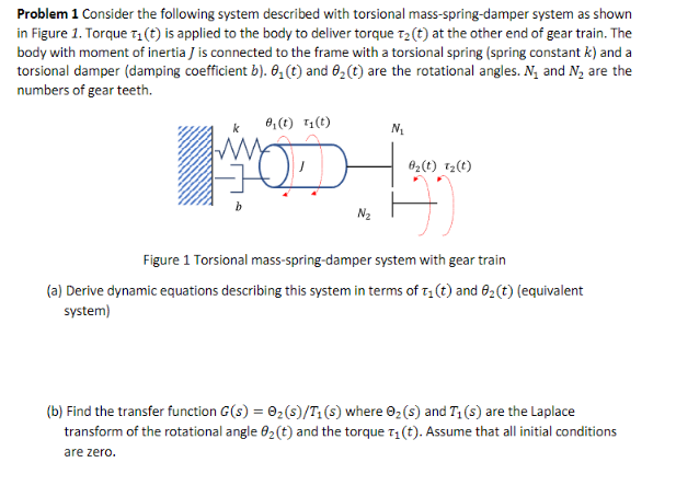 Problem 1 Consider the following system described